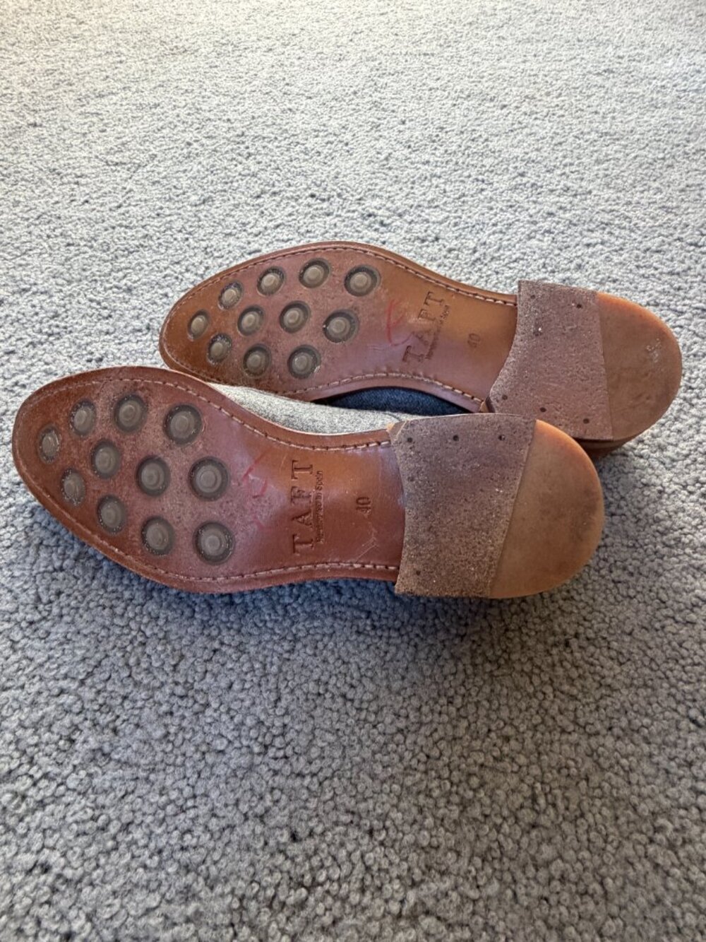 The Jack Shoe from TAFT - Lace-up Oxfords in Grey/Brown - Size 40 - Excel. Cond. - Picture 7 of 12